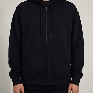 NOBO Men's Black Zip-Up Sweater